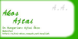 akos ajtai business card