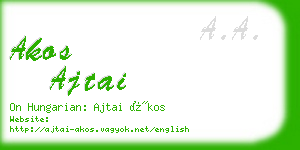 akos ajtai business card